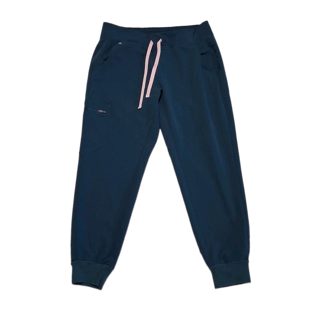 FIGS Zamora Jogger Scrub Pants Womens Size M/P Green PO# 3123 Deep Reef